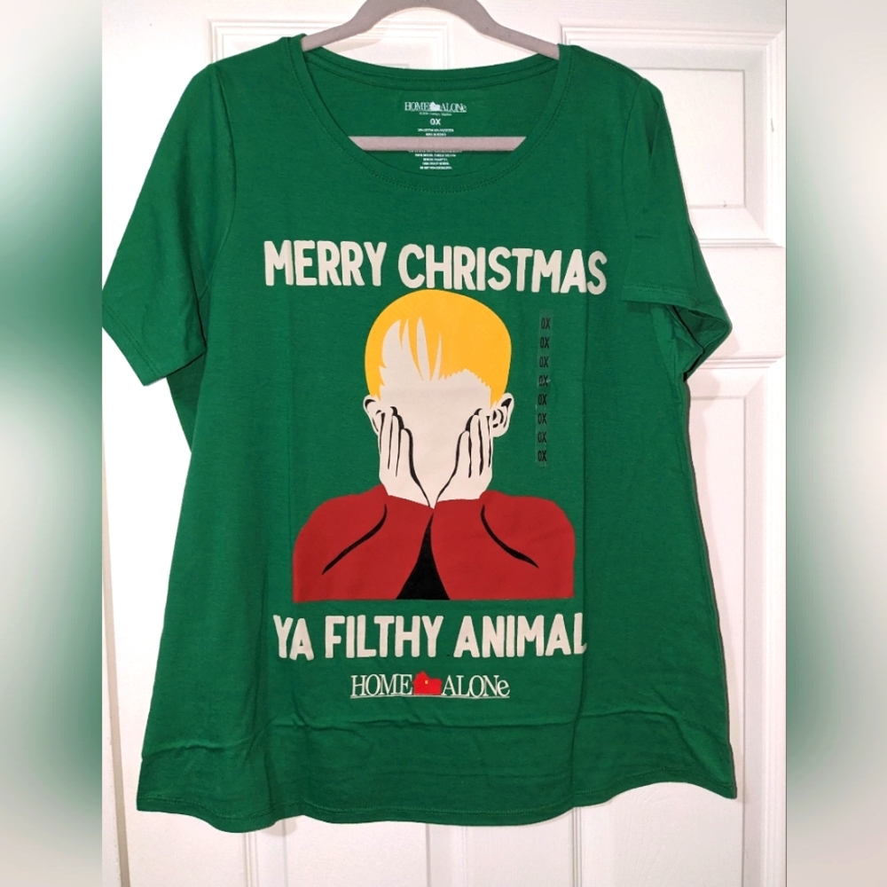 HOME ALONE holiday plus size shirt